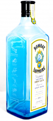 Bombay Sapphire, Gin Echtglas, Dekoflasche, Showbottle, 1,0 L