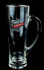 Duckstein Bier Brauerei Glas / Gläser, Krug, Seidel, 0,5l mit Silberrand, Aspen