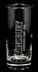 Finsbury London Dry Gin, Glas / Gläser, Longdrinkglas, Schrift quer, 2cl / 4cl