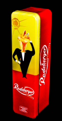 Radeberger Bier Flaschen-Geschenkdose, Blechdose, rote Ausführung