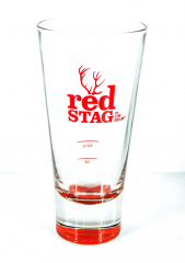 Jim Beam Red Stag Whiskey, Longdrinkglas, Glas / Gläser, Longdrink 2cl/4cl - ROT