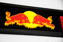 Red Bull Energy, Barmatte, Abtropfmatte, schwarz XXL Logo