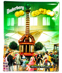 Underberg, Blechschild / Werbeschild, 3D Blechschild, 80er Jahre Weltausstellung