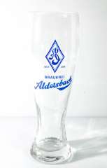 Aldersbach Bier, Bierglas, Weizenbierglas 0,5l Relief