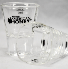 Wild Turkey, American Honey Stamper, Shotglas, Glas