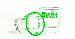 Fernet Branca Glas Branca Menta Shotglas im Relief Design, Green Edition