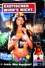 Astra Bier CITYPOSTER / Litfaßsäule Exotischer wird´s nicht Kiez, Poster, Bild