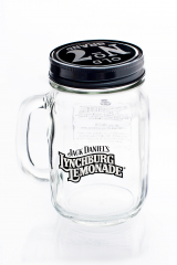 Jack Daniels Whisky, Lynchburg Lemonade Krug mit Deckel Logo geschwungen