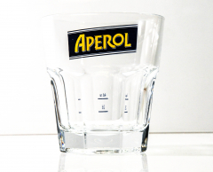 Aperol Spritz, Cocktail Glas, Relief Glas, blau - gelbe Ausführung, 2cl 4cl