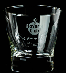 Havana Club Rum Tumbler, Glas, Gläser, Whiskyglas, El ron de Cuba Logo vorne