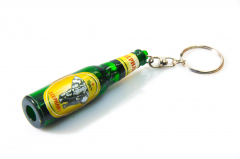 Carlsberg Bier, Elephant Schlüsselanhänger mit Mini LED Flaschenleuchte