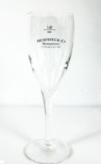 Heidsieck Champagner Glas, Flöte, Monopole schwarzes Branding 10cl