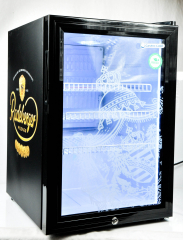 Radeberger Pilsener fridge Gastro Cool GCK W65, 62 liters !! Logo new, lockable.