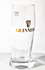 Guinness Beer Glas / Gläser, Bierglas Ideal Becher 0,3l, Gold eingeätztes Logo