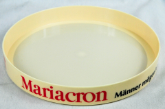 Mariacron Weinbrand Rundtablett, Serviertablett, beige