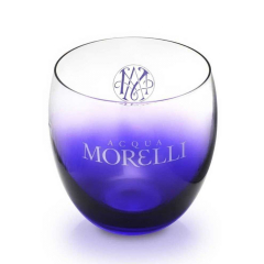 Acqua Morelli, Wasserglas, Trinkglas, Kugelglas, Ballonglas, lila
