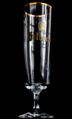 Bitburger Bier, Exclusive Tulpen Glas, Bierglas 0,25l, Goldrand