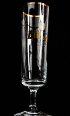 Bitburger Bier, Exclusive Tulpen Glas, Bierglas 0,2l, Goldrand