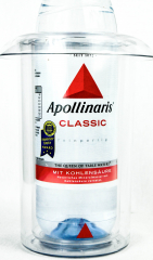 Apollinaris, Wasser, Acryl Flaschenkühler Doppelwandig, für 0,7l und 1,0l