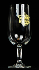 Murphys Beer, Glas / Gläser Irish, Bierglas, gelbes Logo, Irish Stout Pokalglas 0,25l