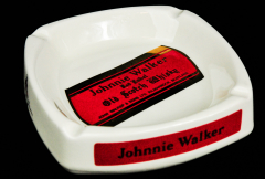 Johnnie Walker Scotch Whisky, Keramik Aschenbecher, Ascher, beige