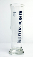 Flensburger Pilsener, Glas / Gläser Vancouver, Bierglas, Goldrand - 0,2l