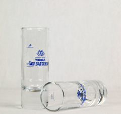 Gorbatschow Vodka, Gläser, Shotglas, Stamper 2cl/4cl