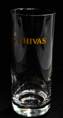 Chivas Regal Whisky, Longdrinkglas mit Logo Gold, 2cl 4cl