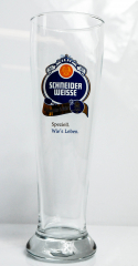 Schneider Weisse Bier, Exclusiv Bierglas 0,5l Speziell wie´s Leben