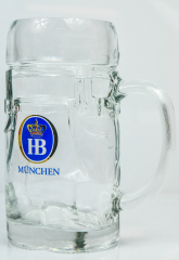 Hofbräu Bier München, Bierkrug, Bierglas 0,5l Lederhosen Design