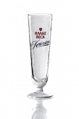 Haake Beck, Kräusen Pils Glas, Pokalglas, gesplitterte Ausführung, Kräusen 0,3l