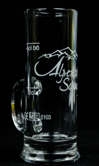 Alpenschnaps Steinbeisser Shotglas, Stamper mit Henkel 2cl, 4cl