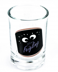Kleiner Feigling, Glas / Gläser Shotglas, Stamper, Kurzer Sonderedition Rose