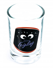 Kleiner Feigling, Glas / Gläser Shotglas, Stamper, Kurzer Sonderedition Rot