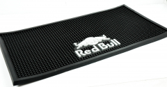 Red Bull Energy, XXXXXL Barmatte, Abtropfmatte, schwarz Logo Bulle silber