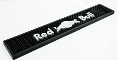 Red Bull Energy, XXL Barmatte, Abtropfmatte, schwarz Logo Bulle silber