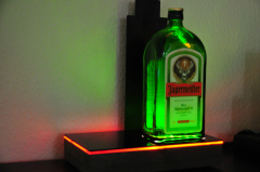Jägermeister LED Flaschenleuchte, Leuchtreklame, Tischleuchte