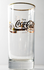 Coca Cola Glas / Gläser, Longdrinkglas Goldedition 0,3l