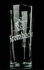 Krombacher Bier, Gläser, Bierglas, Biergläser Germania Becher Relief 0,3l