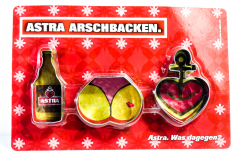 Astra Bier, 3 x Ausstechform, Backform Arschbacken