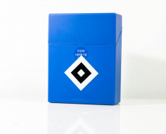 Zigarettenbox Big, Etui, HSV Hamburg Hamburger SV Sprungdeckel, blue