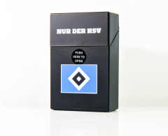 Zigarettenbox Small, Etui, HSV Hamburg Hamburger SV Sprungdeckel, black