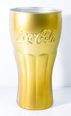 Coca Cola, Kontur Relief Glas, Sonderedition Gold Label Metallic 0,3l