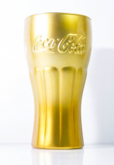Coca Cola, Kontur Relief Glas, Sonderedition Gold Label Metallic 0,3l