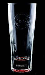 Ramazzotti Glas / Gläser, Relief Longdrinkglas mit Bodenprägung Fondata 1815