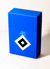 Zigarettenbox Small, Etui, HSV Hamburg Hamburger SV Sprungdeckel, blue
