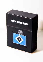 Zigarettenbox Big, Etui, HSV Hamburg Hamburger SV Sprungdeckel, black
