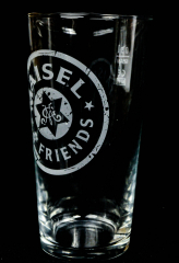 Maisels Weisse Glas / Gläser, Weissbierglas, Willibecher 0,5l Maisel & Friends weiß satiniertes Logo