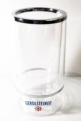 Gerolsteiner Mineralwasser, Acryl Chrom Flaschenkühler, Eiswürfelkühler