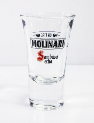 Molinari Extra, Sambuca Shotglas große Ausführung, 2cl/4cl, On Fire